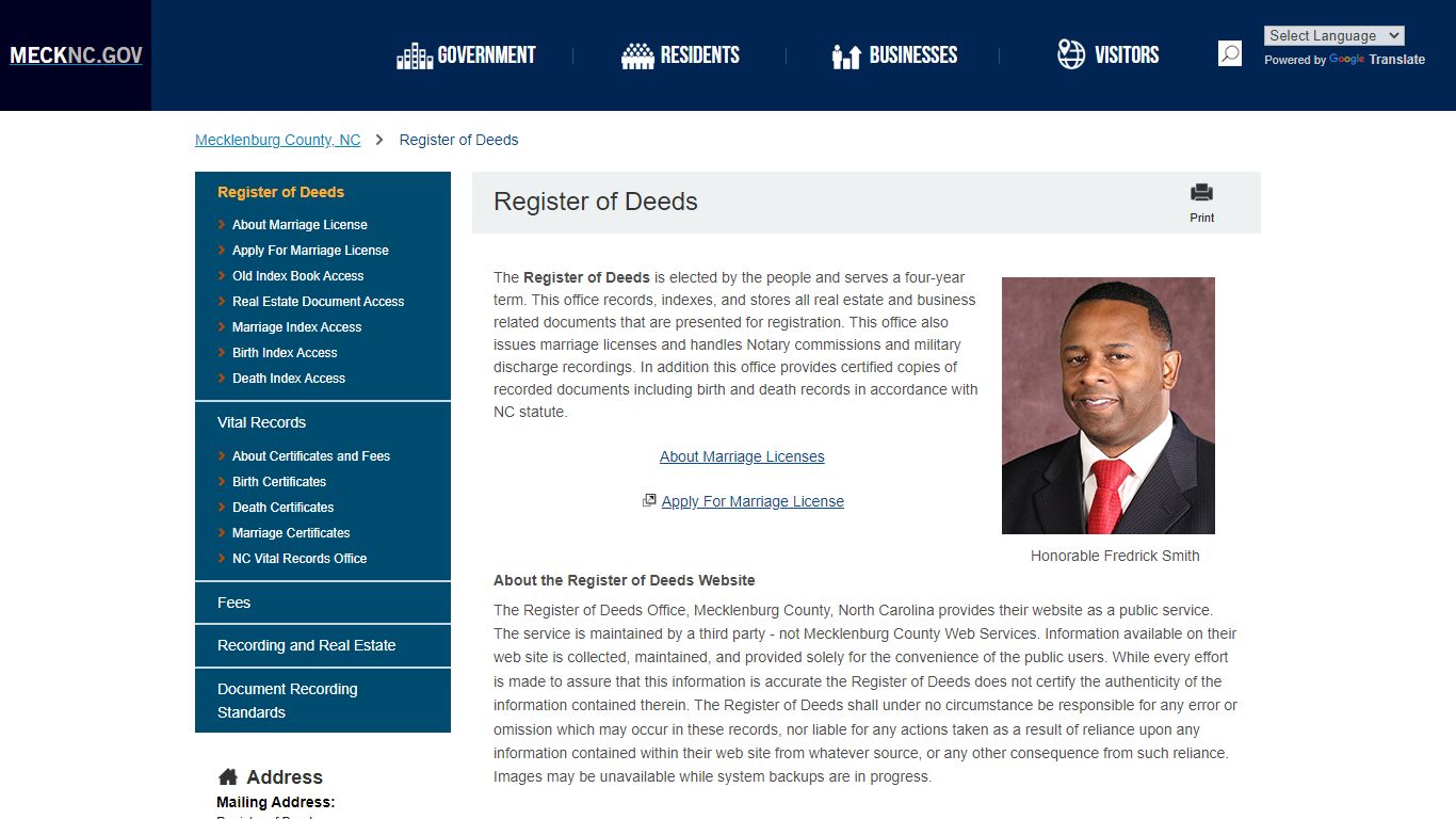 Register of Deeds - mecknc.gov